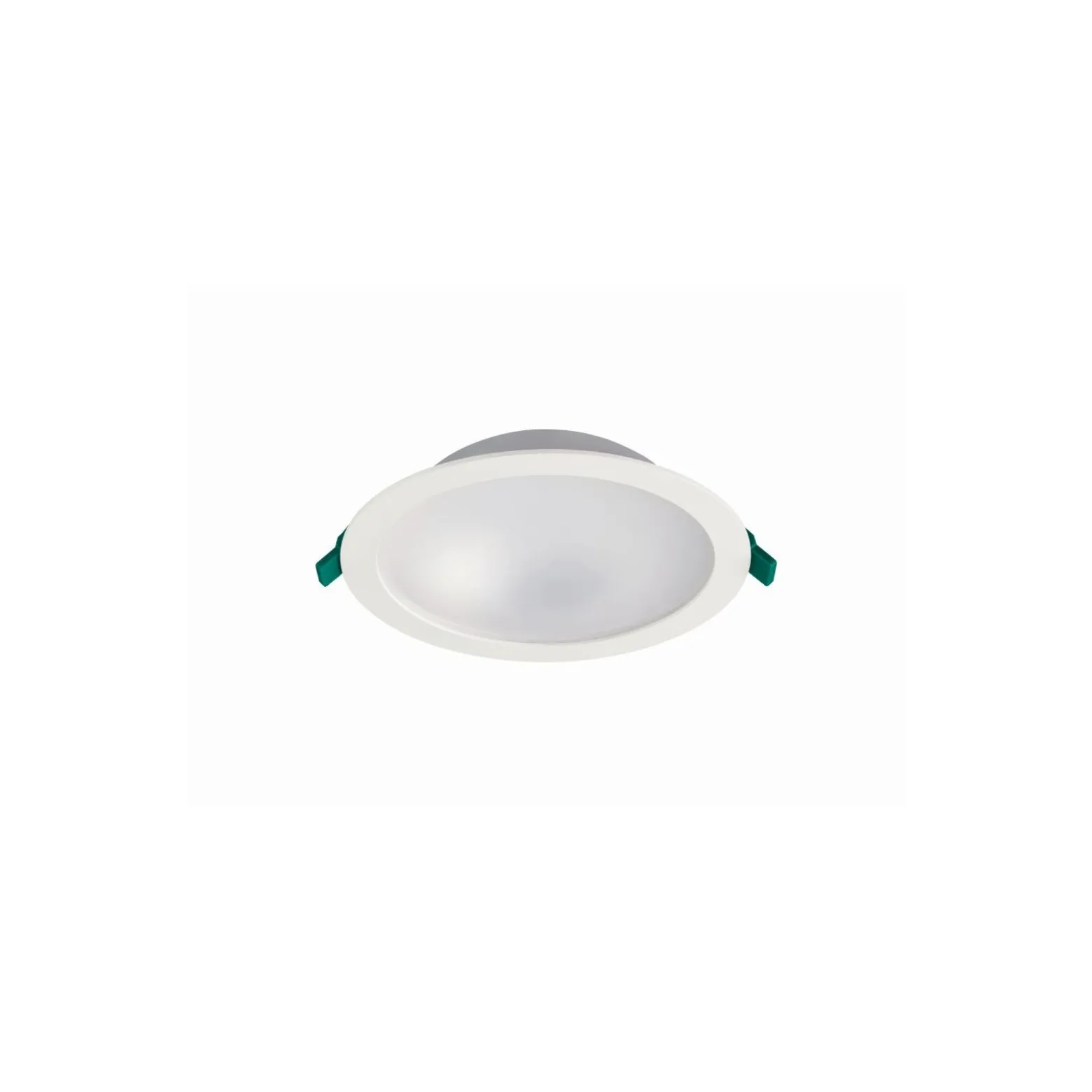 Sylvania LED Downlight Start 225 Aluminium Vit 23W 2350lm 77D - 830 Varm Vit | Utskärning 225mm - IP54