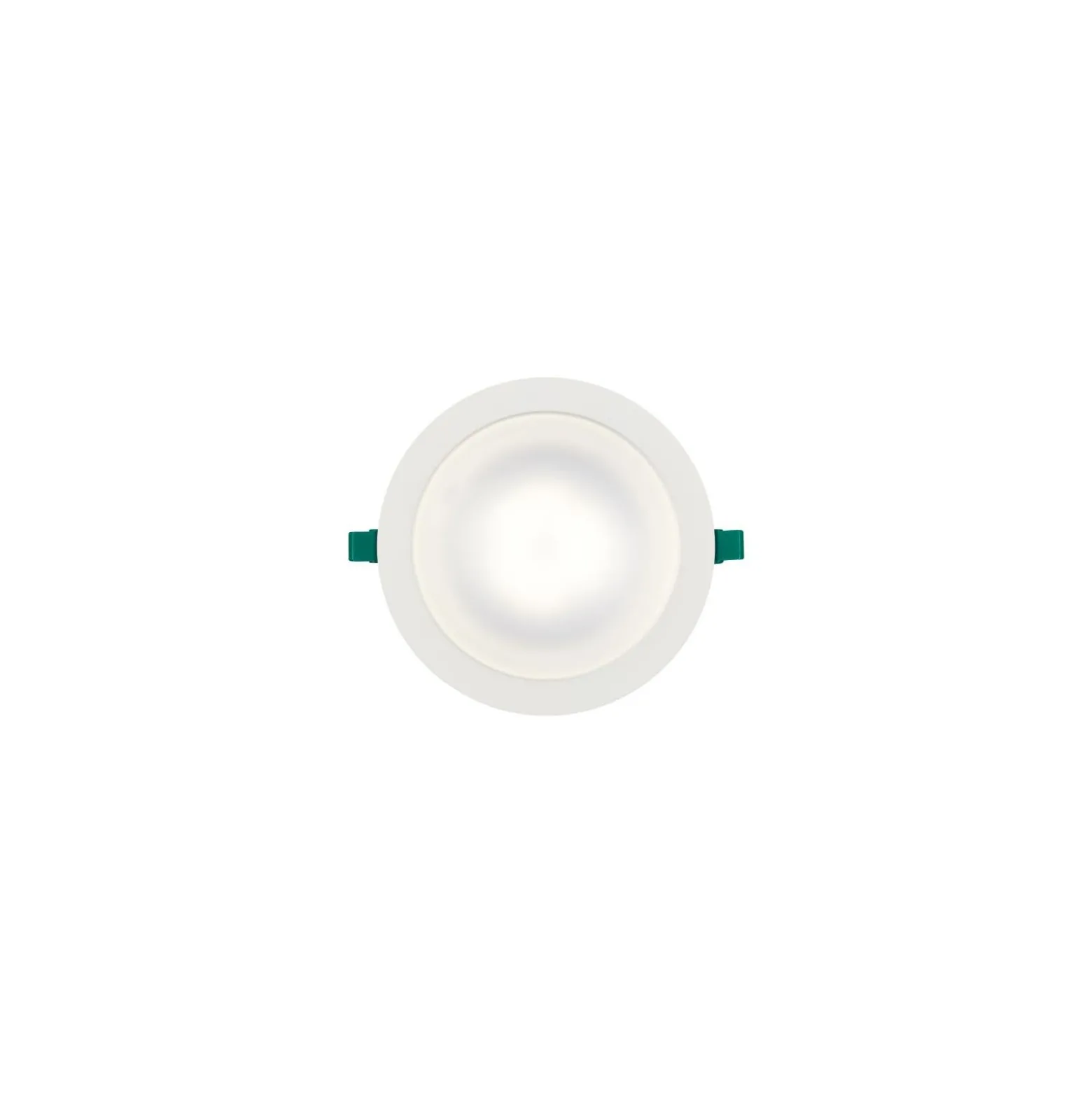 Sylvania LED Downlight Start 205 Aluminium Vit 20W 2100lm 74D - 830 Varm Vit | Utskärning 205mm - IP54 - Dimbar
