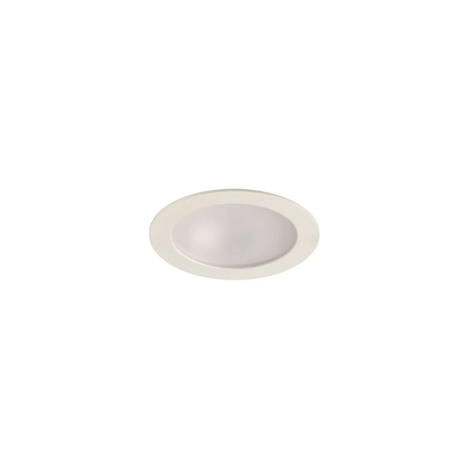 Sylvania LED Downlight Start IP44 150 Aluminium Vit 12W 1200lm 74D - 830 Varm Vit | Utskärning 150mm - IP54 - Dimbar