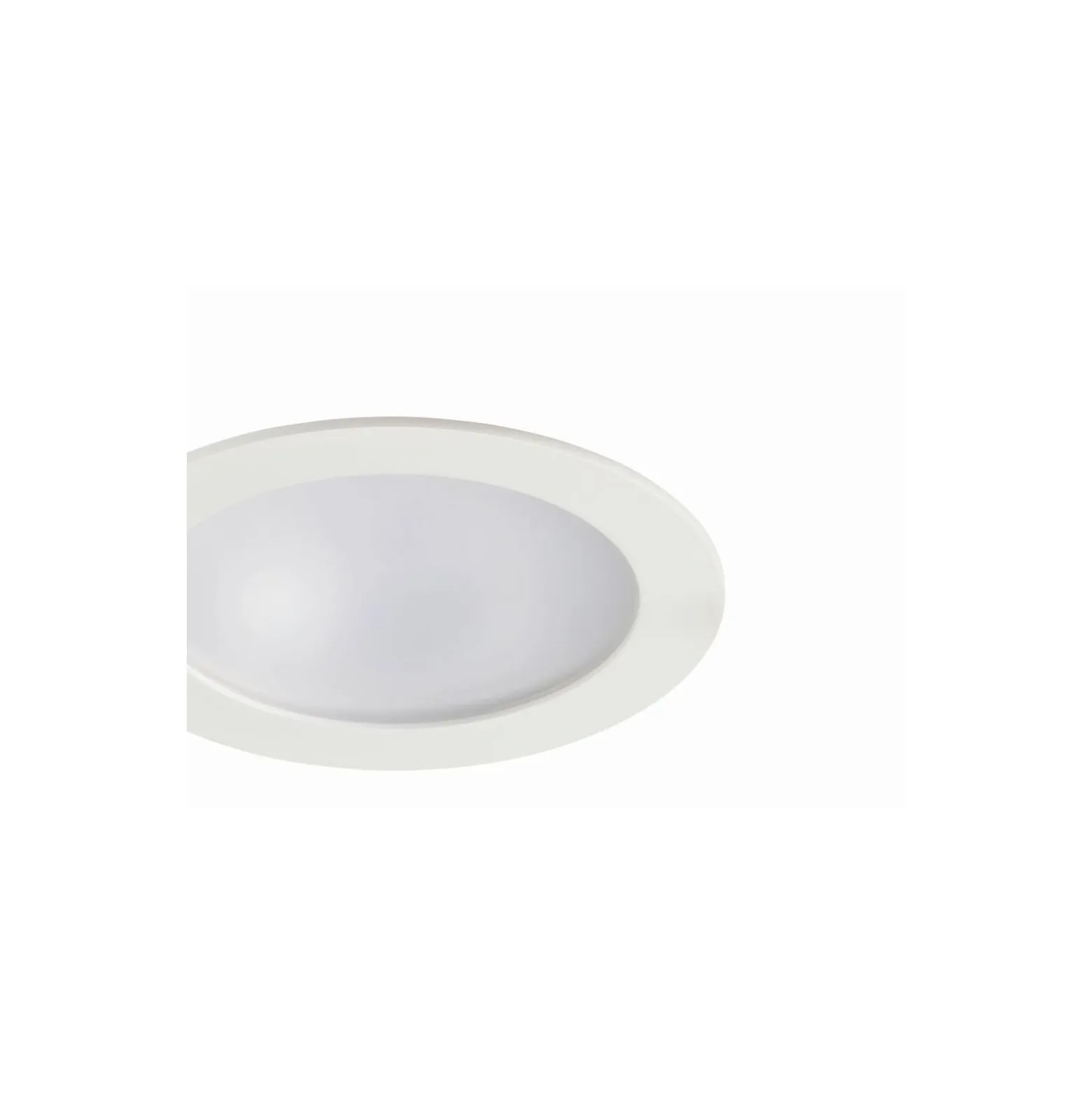 Sylvania LED Downlight Start IP44 150 Aluminium Vit 12W 1200lm 74D - 830 Varm Vit | Utskärning 150mm - IP54 - Dimbar