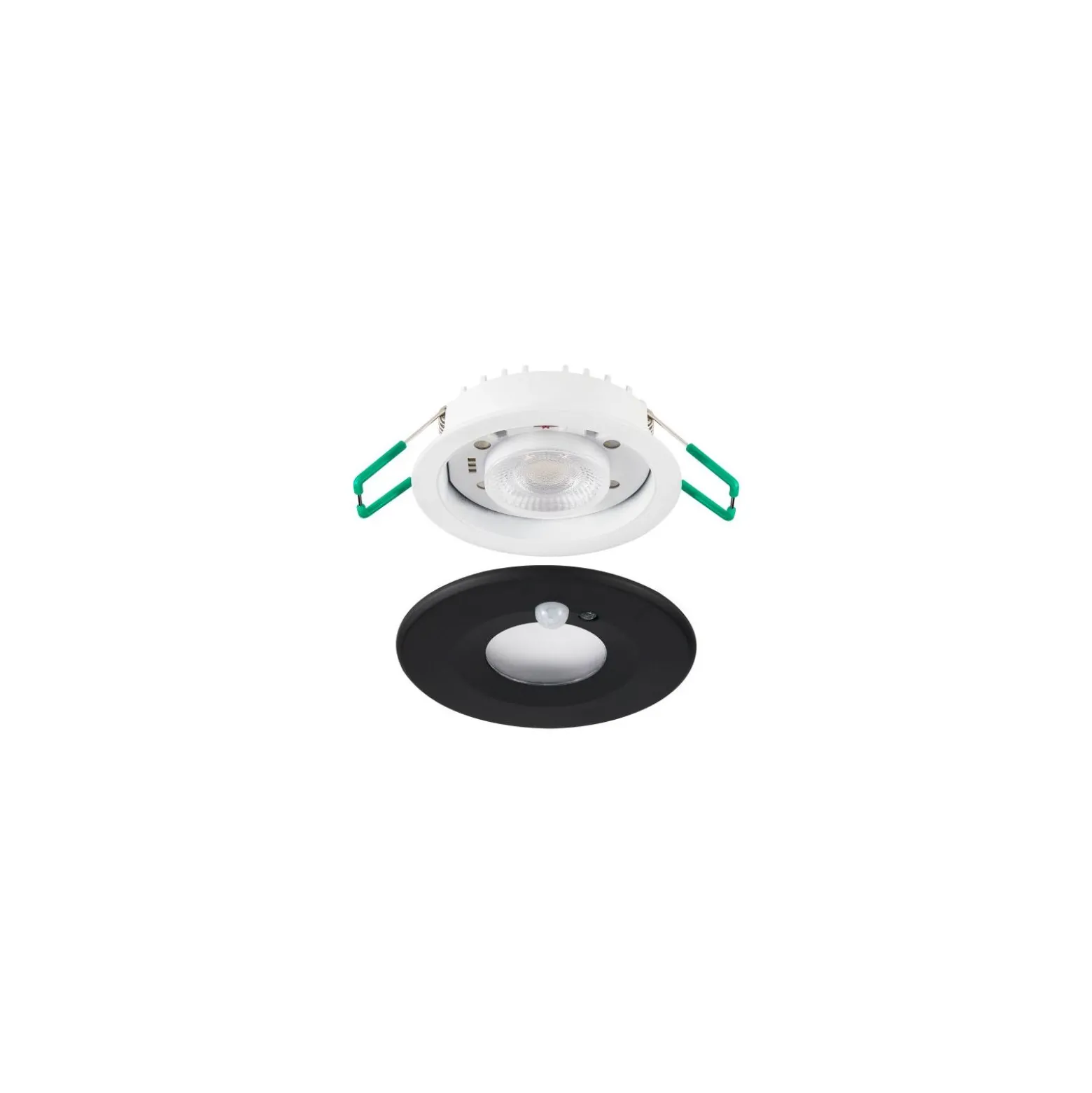 Sylvania LED Spot Start HO PIR Aluminium Svart 10W 1050lm 50D - 827-830-840 CCT | Utskärning 68mm - IP65 - Sensor