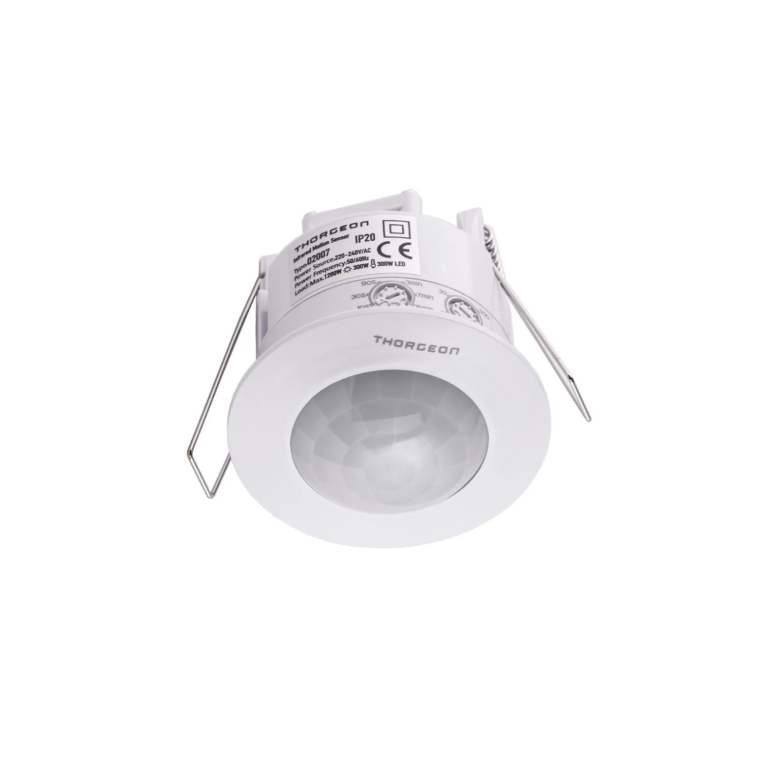 Thorgeon Rörelsesensor PIR Vit | IP20 | 6M | Max 800W