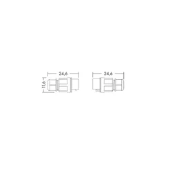 THORNeco CONNY IP68 Quick anslutningsstycke 16A 3-polig