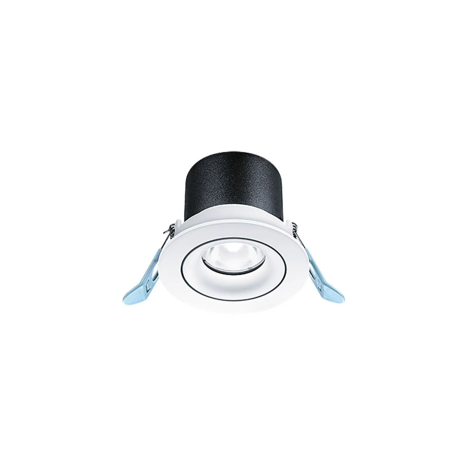 THORNeco LED Spot LILY Svart 6W 600lm 38D - 940 Kallvit | 82mm - Utskärning 68mm - IP44 - Bästa färgåtergivning - Dimbar