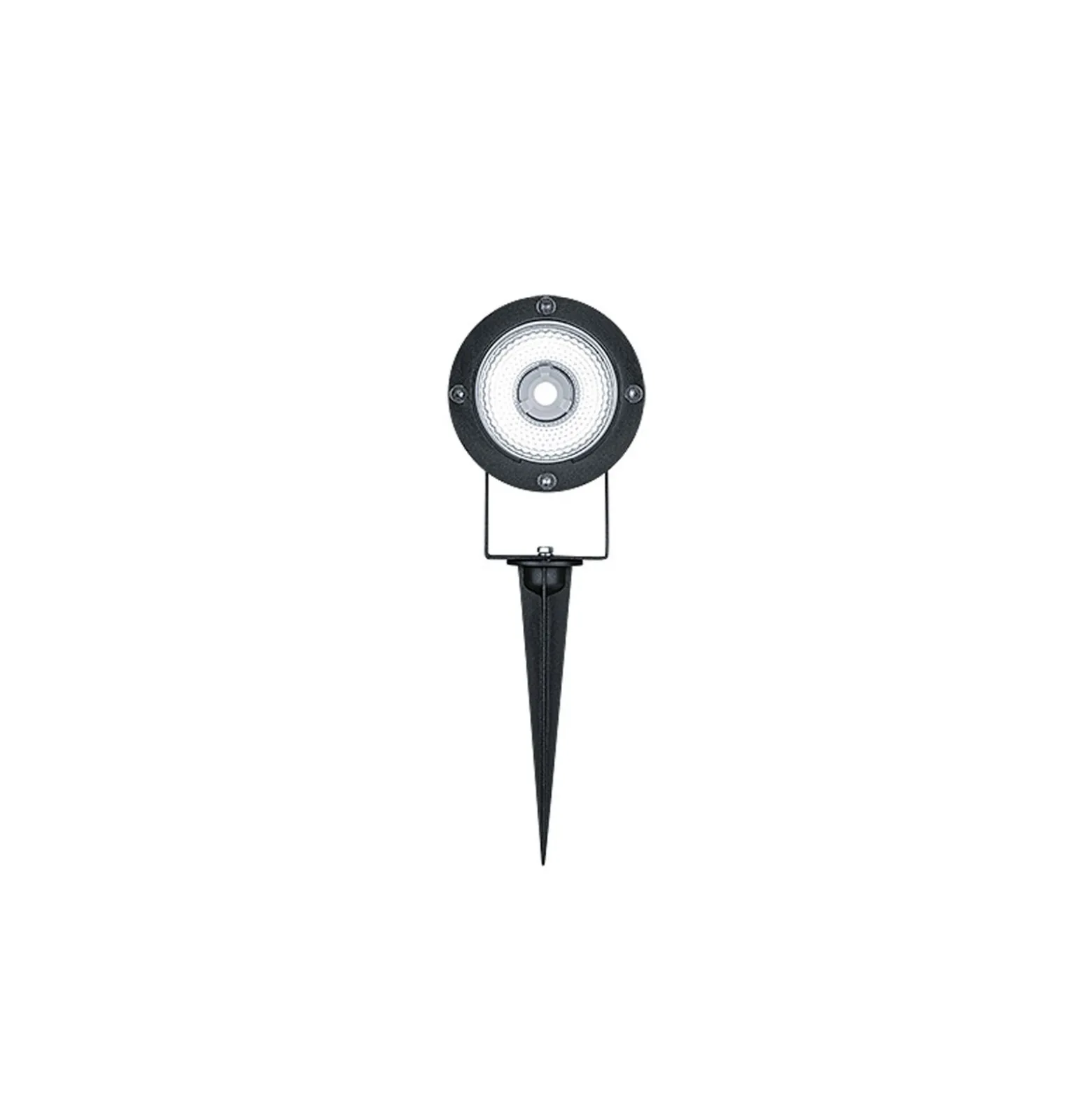 THORNeco LED Spot MARY GARDEN Glas Svart 8W 500lm - 830 Varm Vit | Utskärning 95mm - IP66