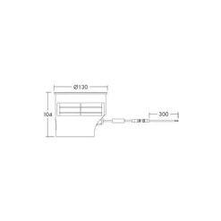 THORNeco LED Spot ROSY INGROUND Glas Svart 6W 350lm - 830 Varm Vit | Utskärning 130mm - IP67