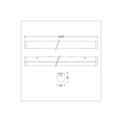 THORNeco LED Allmänbruksarmatur Poppy 40W 4504lm - 840 Kallvit | 150cm