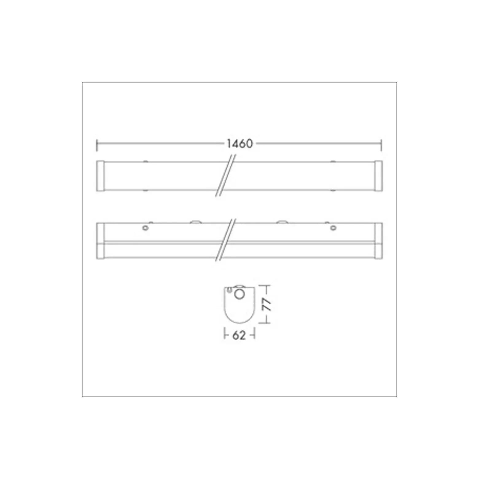 THORNeco LED Allmänbruksarmatur Poppy 40W 4504lm - 840 Kallvit | 150cm