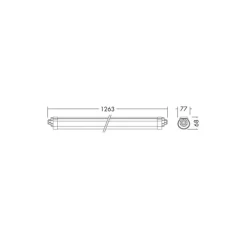 THORNeco LED Allmänbruksarmatur Vattentät Lucy 33W 4004lm - 840 Kallvit | 120cm - Kabelgenomföring