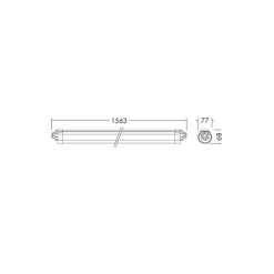 THORNeco LED Allmänbruksarmatur Vattentät Lucy 50W 6000lm - 840 Kallvit | 150cm - Kabelgenomföring
