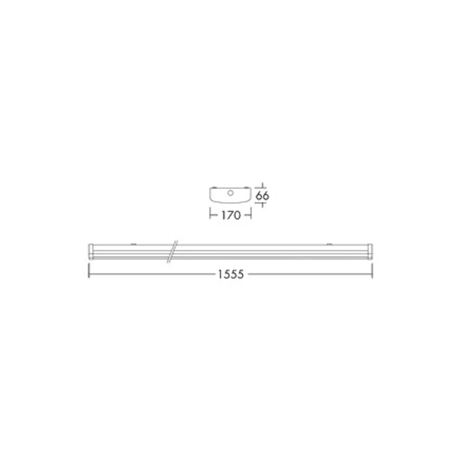 THORNeco LED Allmänbruksarmatur Freja Varioflex 24-47W 3500-7000lm - 830-840 CCT | 150cm