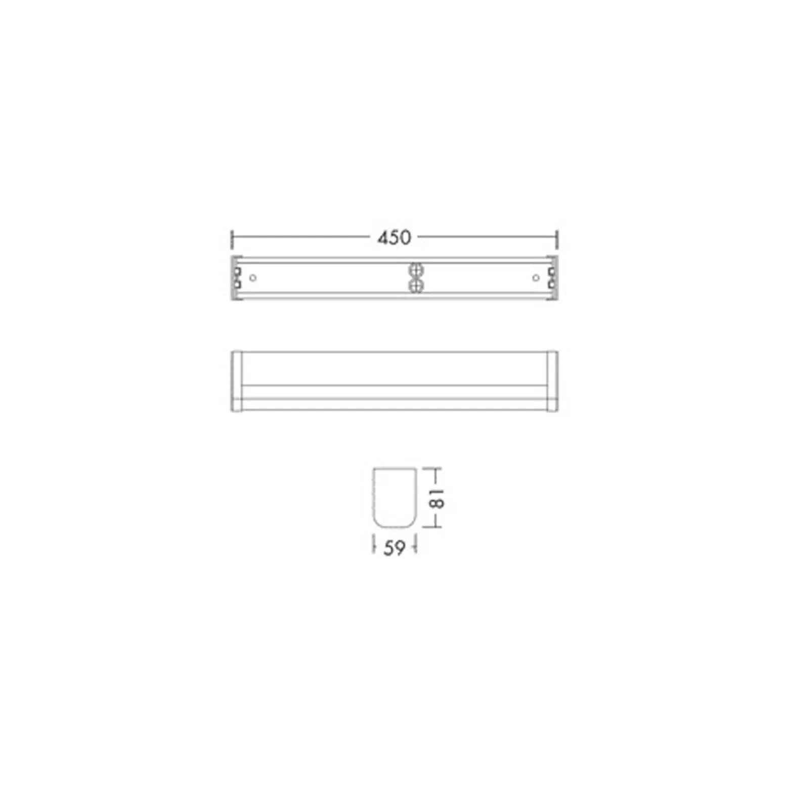 THORNeco LED Armatur ELSA VARIOFLEX Aluminium Vit 9W 800lm - 930-935-940 CCT | Bästa Färgåtergivning