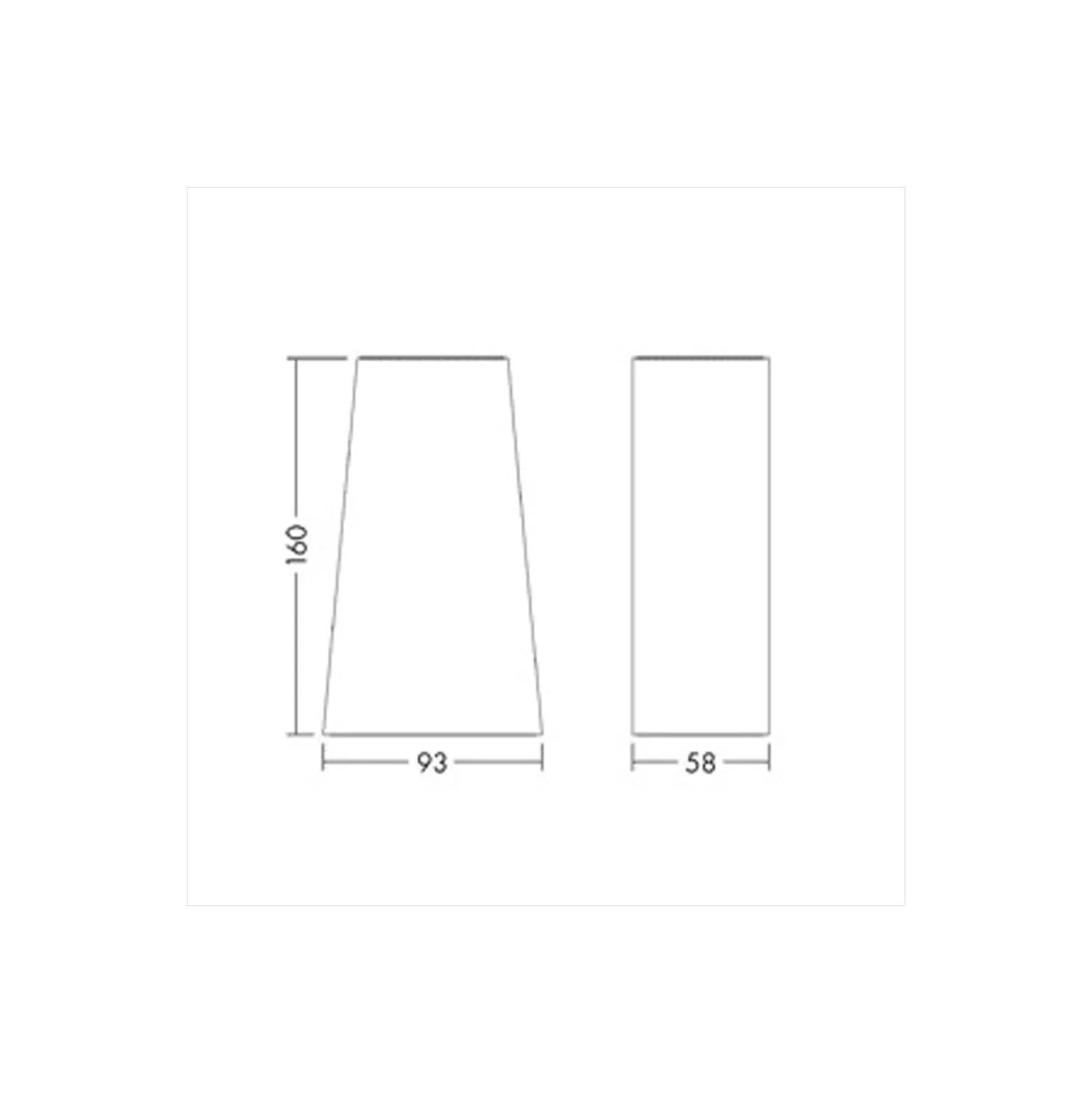 THORNeco LED Armatur Fyrkant HOLLY Aluminium Svart 5W 301lm - 830 Varm Vit