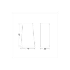 THORNeco LED Armatur Runda HOLLY Aluminium Svart 5W 301lm - 830 Varm Vit