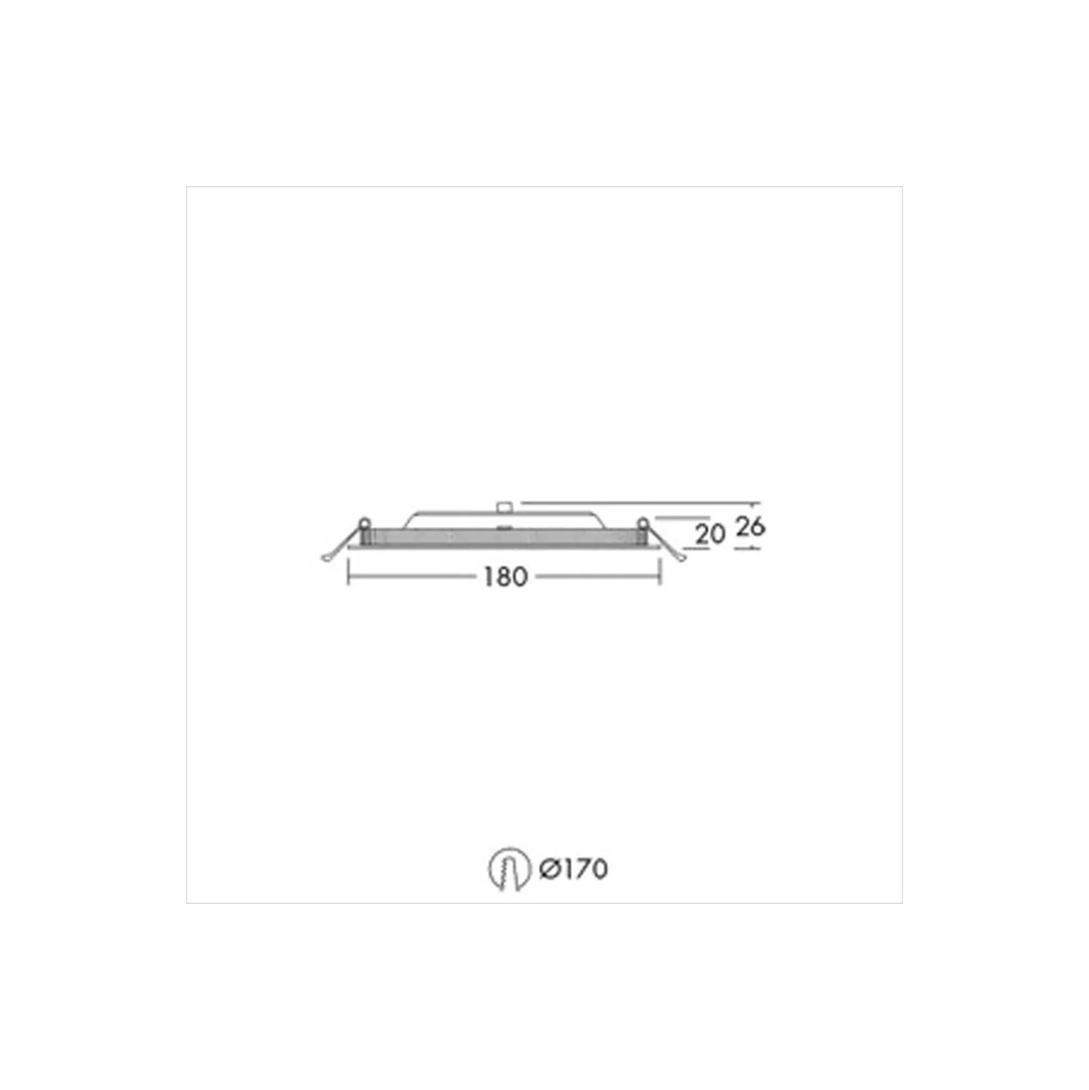 THORNeco LED Downlight ZOE VARIO Aluminium Vit 12W 1000lm - 830-835-840 CCT | Utskärning 170mm - IP44