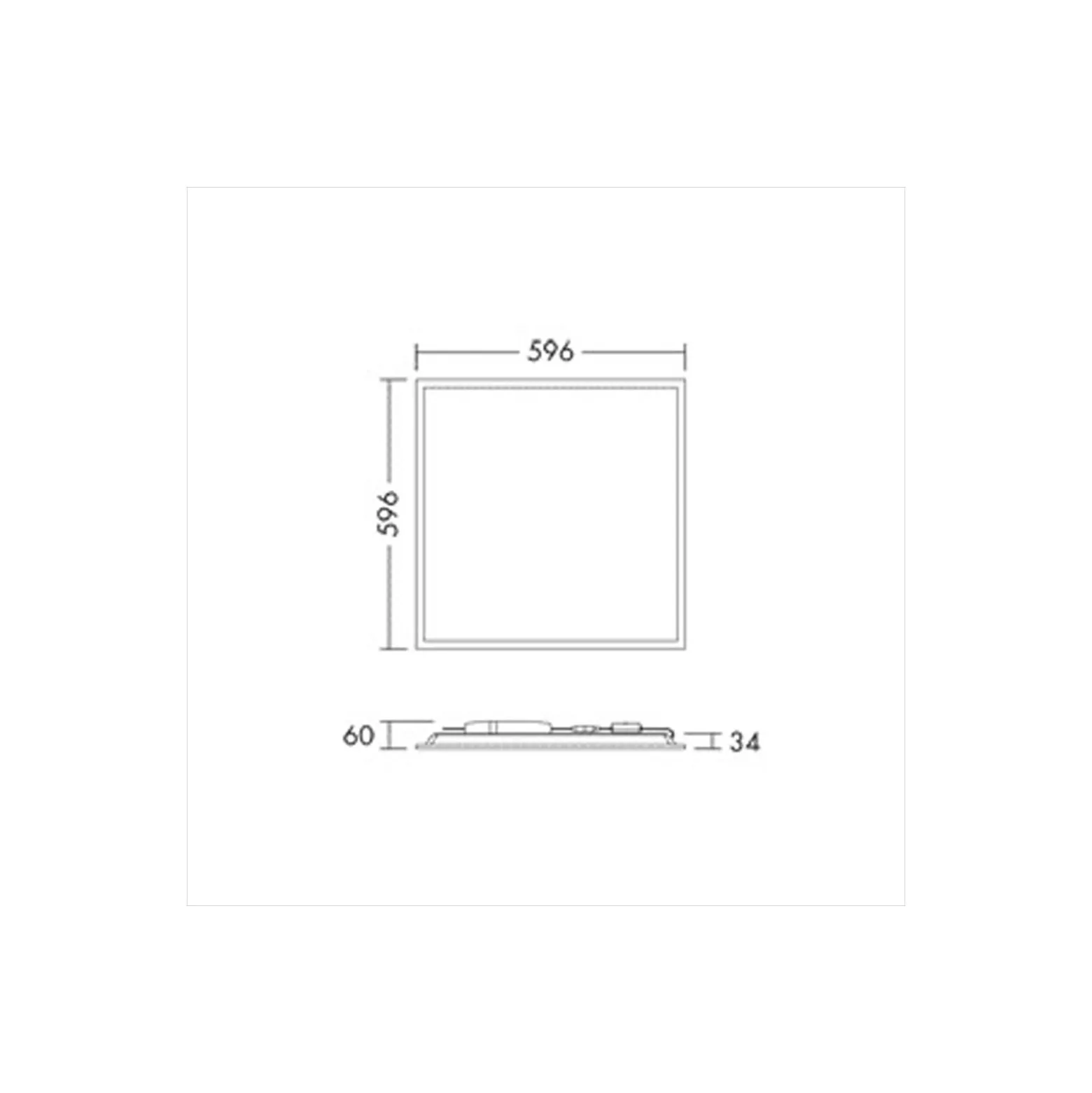 THORNeco LED Panel ANNA VARIOFLEX Aluminium Vit 22/33/35/40W 3000/3750/4000/4400lm - 830-840 CCT | 60x60cm - UGR < 19