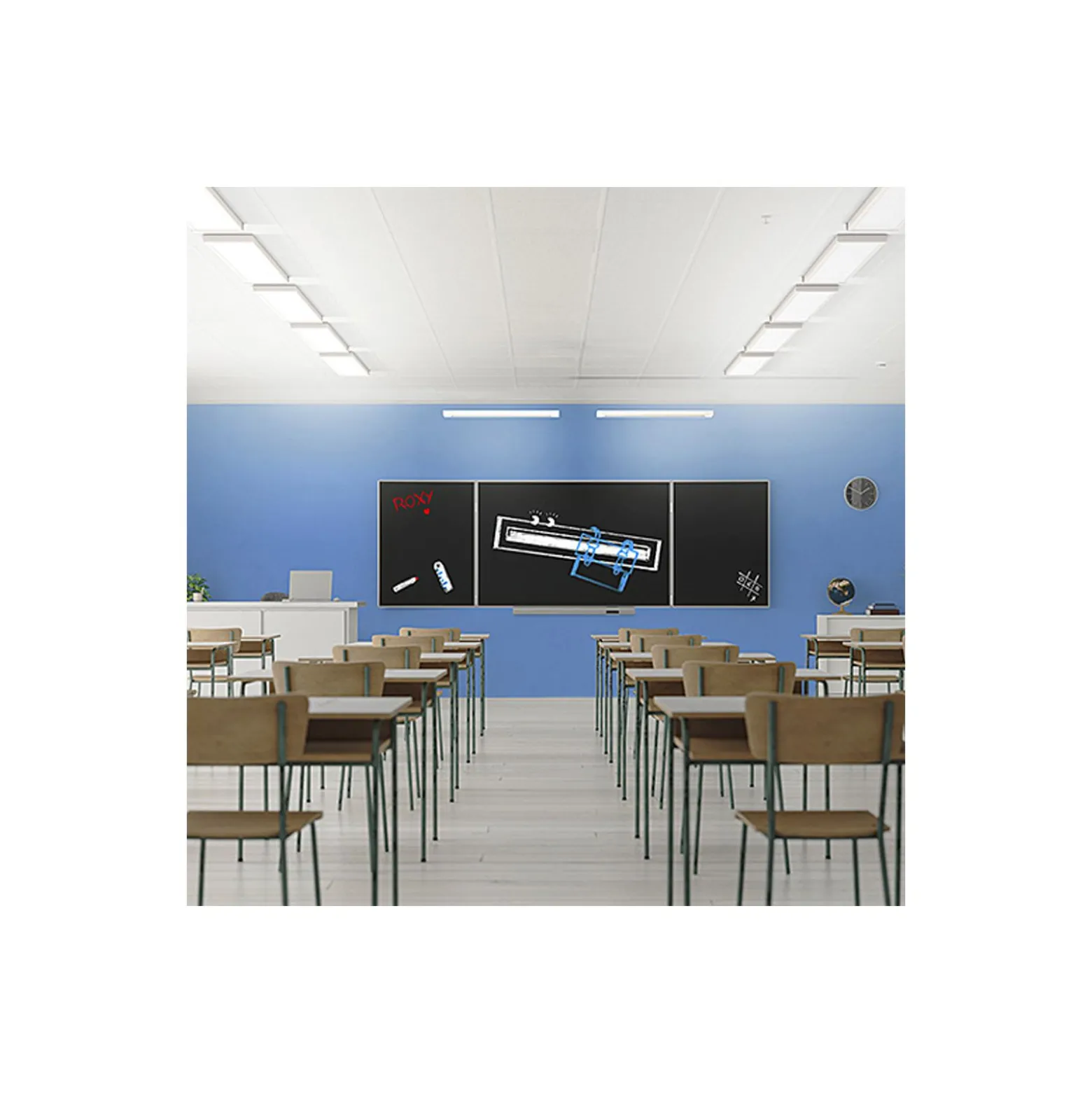 THORNeco LED Panel ROXY Aluminium Vit 16W 2000lm - 840 Kallvit | 120x30cm - UGR < 19