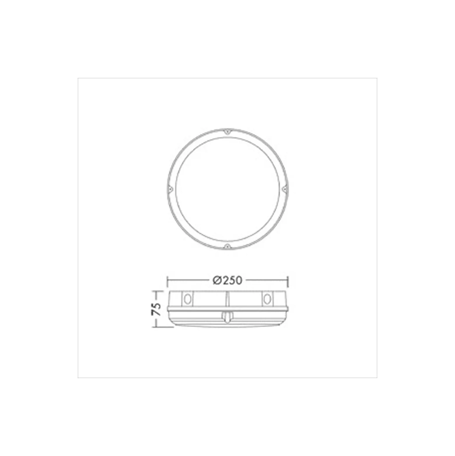 THORNeco LED Plafond LARA VARIOFLEX Vit 11.5W 1200lm - 830-840 CCT | 250mm - IP65 - Rörelsesensor, Ljussensor