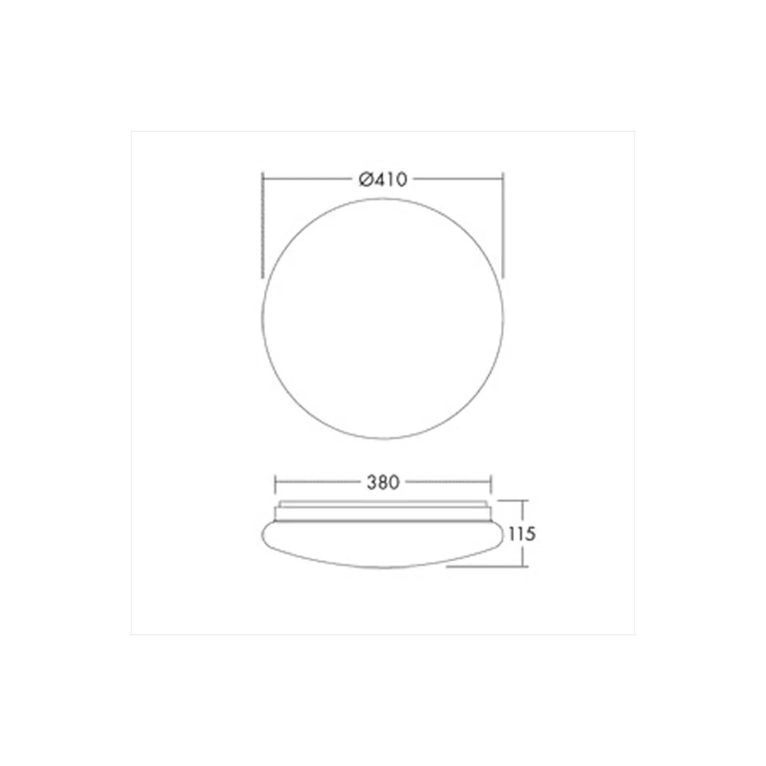 THORNeco LED Plafond LENA VARIO Vit 30W 2500lm - 830-835-840 CCT | 410mm - IP44 - Rörelsesensor, Ljussensor
