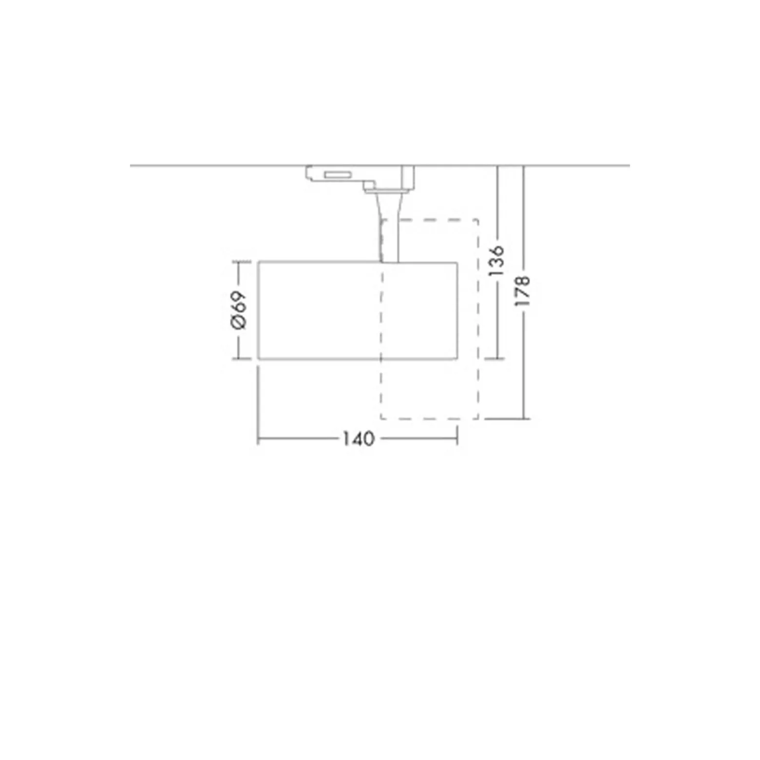 THORNeco LED Spårbelysning LUCA Aluminium Vit 23W 2108lm 38D - 930 Varm Vit | Bästa färgåtergivning