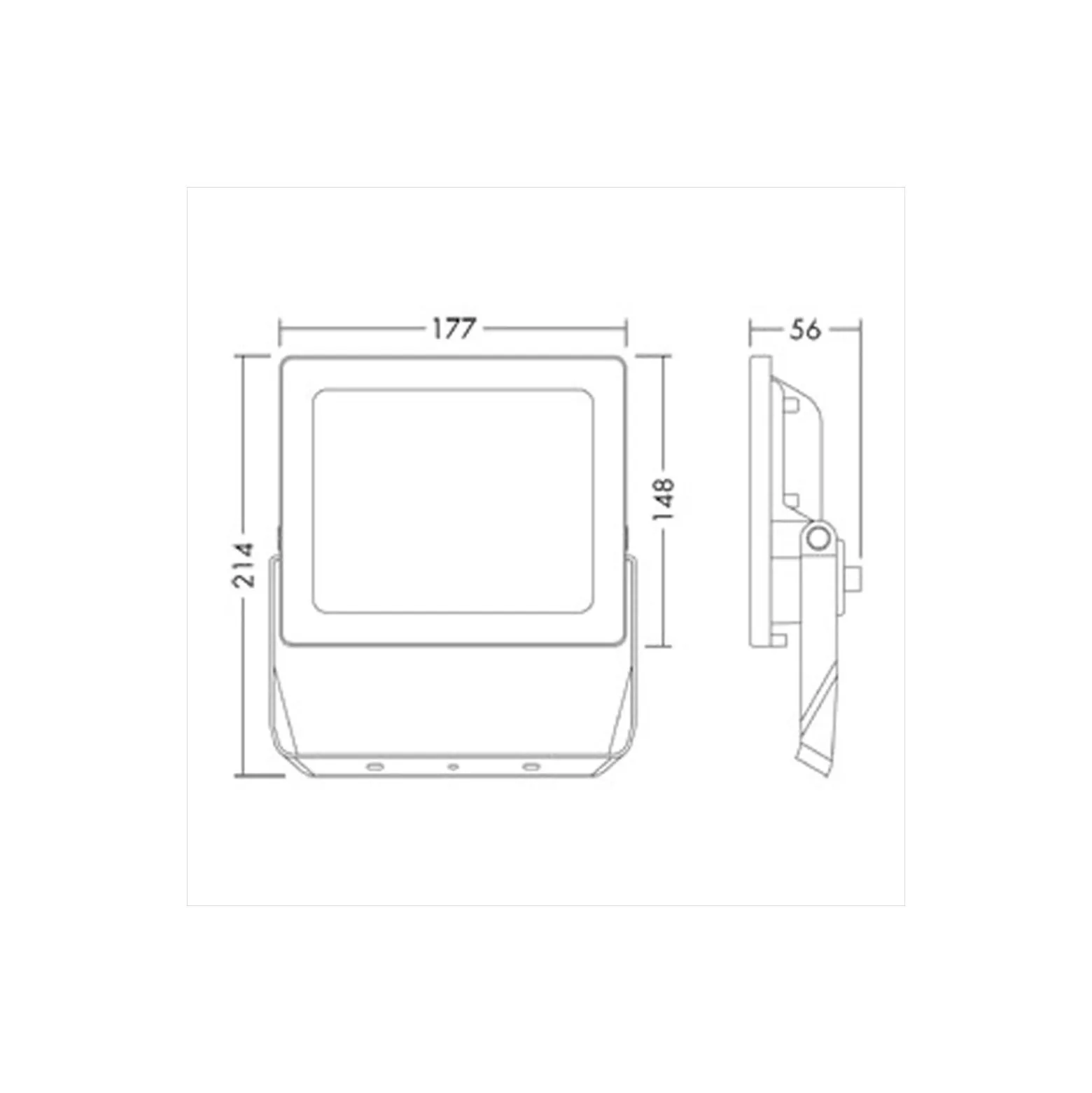 THORNeco LED Strålkastare LEONIE VARIOFLEX Aluminium Antracit 23/30/40W 3300/4000/5000lm 120D - 830-840 CCT | IP65 - Symmetrisk