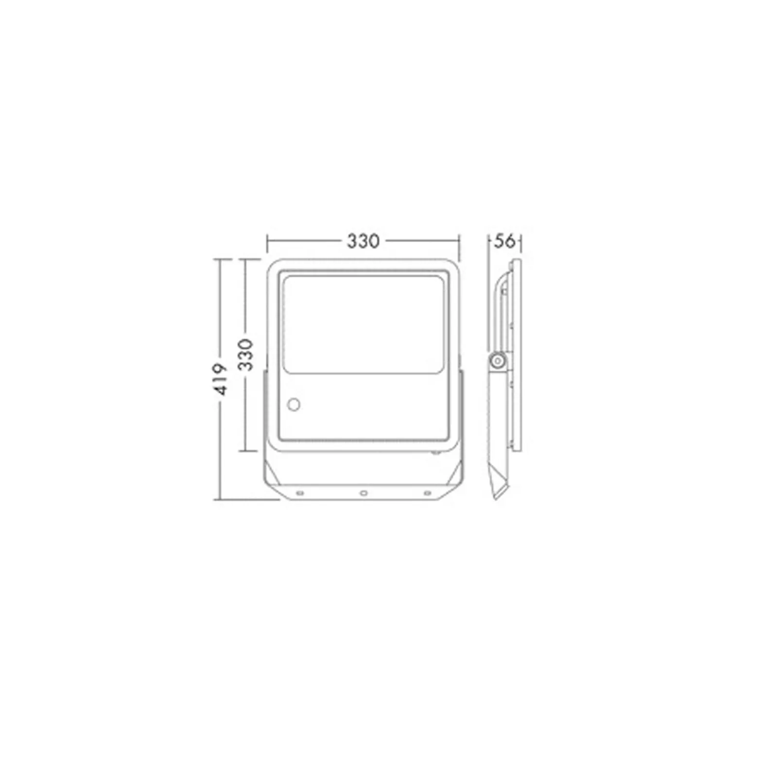THORNeco LED Strålkastare LEO FLEX Aluminium Antracit 70/90/120W 10000/12500/150000lm 60D - 840 Kallvit | IP66 - Asymmetrisk