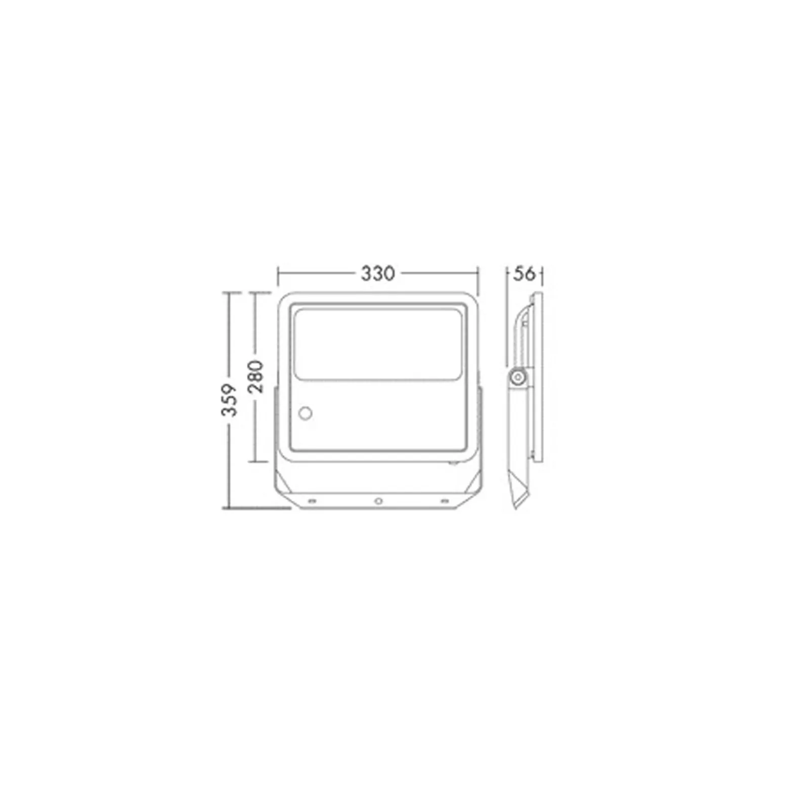 THORNeco LED Strålkastare LEO FLEX Aluminium Antracit 55/70/80W 7500/900/10000lm 60D - 840 Kallvit | IP66 - Asymmetrisk