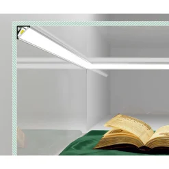 Topmet LED Profil CABI12 E slide - 1m - Complete set - Vit