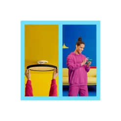 WiZ Smart LED Taklampa SuperSlim Svart 22W 2600lm - 922-950 Justerbar Vit + RGB | IP20 - Bästa Färgåtergivning - Wifi Dimbar