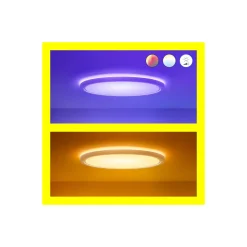 WiZ Smart LED Taklampa SuperSlim Vit 22W 2600lm - 922-950 Justerbar Vit + RGB | IP20 - Bästa Färgåtergivning - Wifi Dimbar