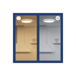 WiZ Smart LED Taklampa SuperSlim Vit 16W 1500lm - 927-965 Justerbar Vit | IP20 - Bästa Färgåtergivning - Wifi Dimbar