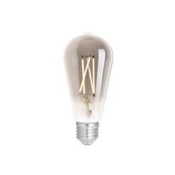 WiZ Smart LED E27 Edison Filament Smoke 6.5W 400lm - 820-850 Justerbar Vit | Dimbar - Ersättare 35W