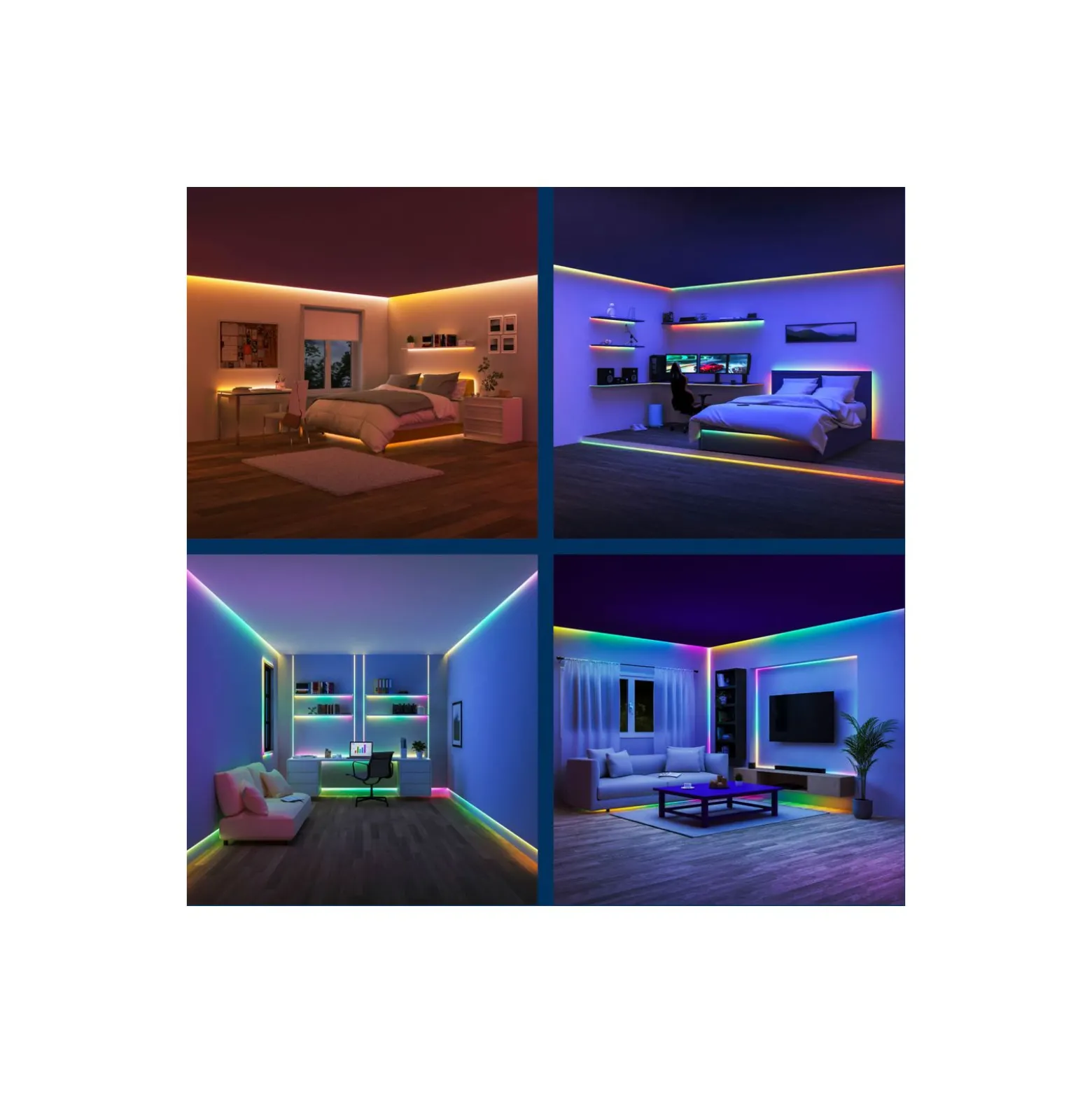 WiZ Smart Led-Ljusslingor 10 Meter (2x 5M) 21W RGBIC | IP20